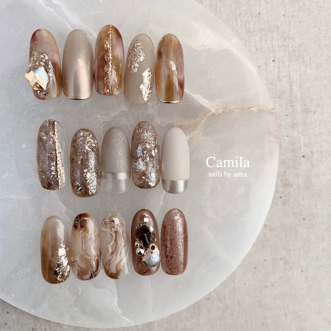 G170 Matte beige sand glitter ( shine ) | atelier NOVEL