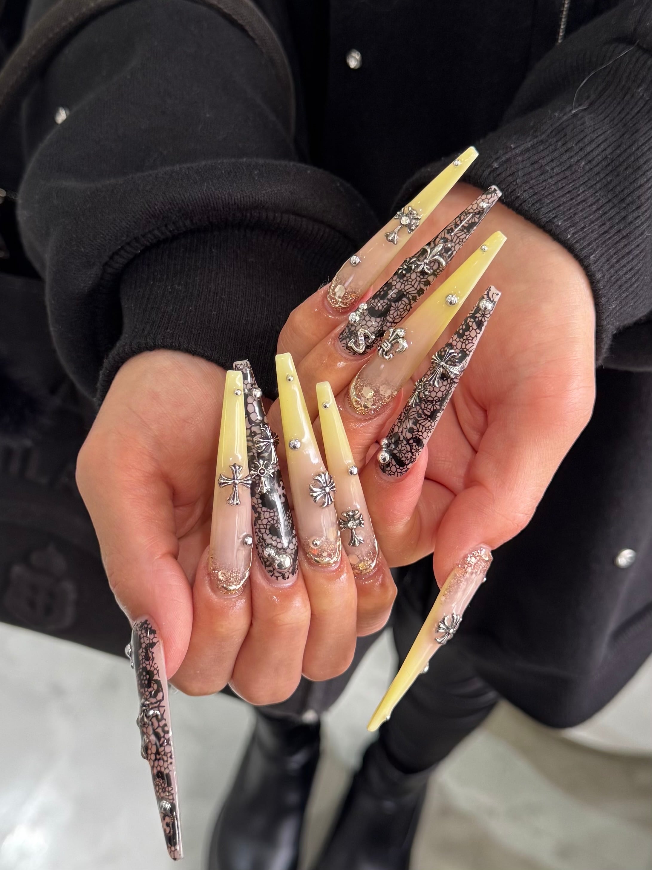 シルバー】アルファベット・イニシャルパーツ(A~Z) | Nail Shop Nail