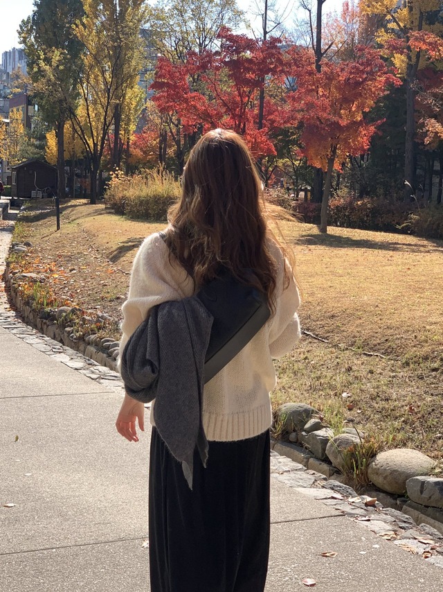 (verveine) balloon  alpaca oversized pullover  knit / 3color