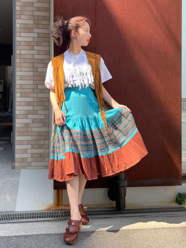 NUTTYオリジナル《RE DESIGN》FRINGE TEE <WHITE>