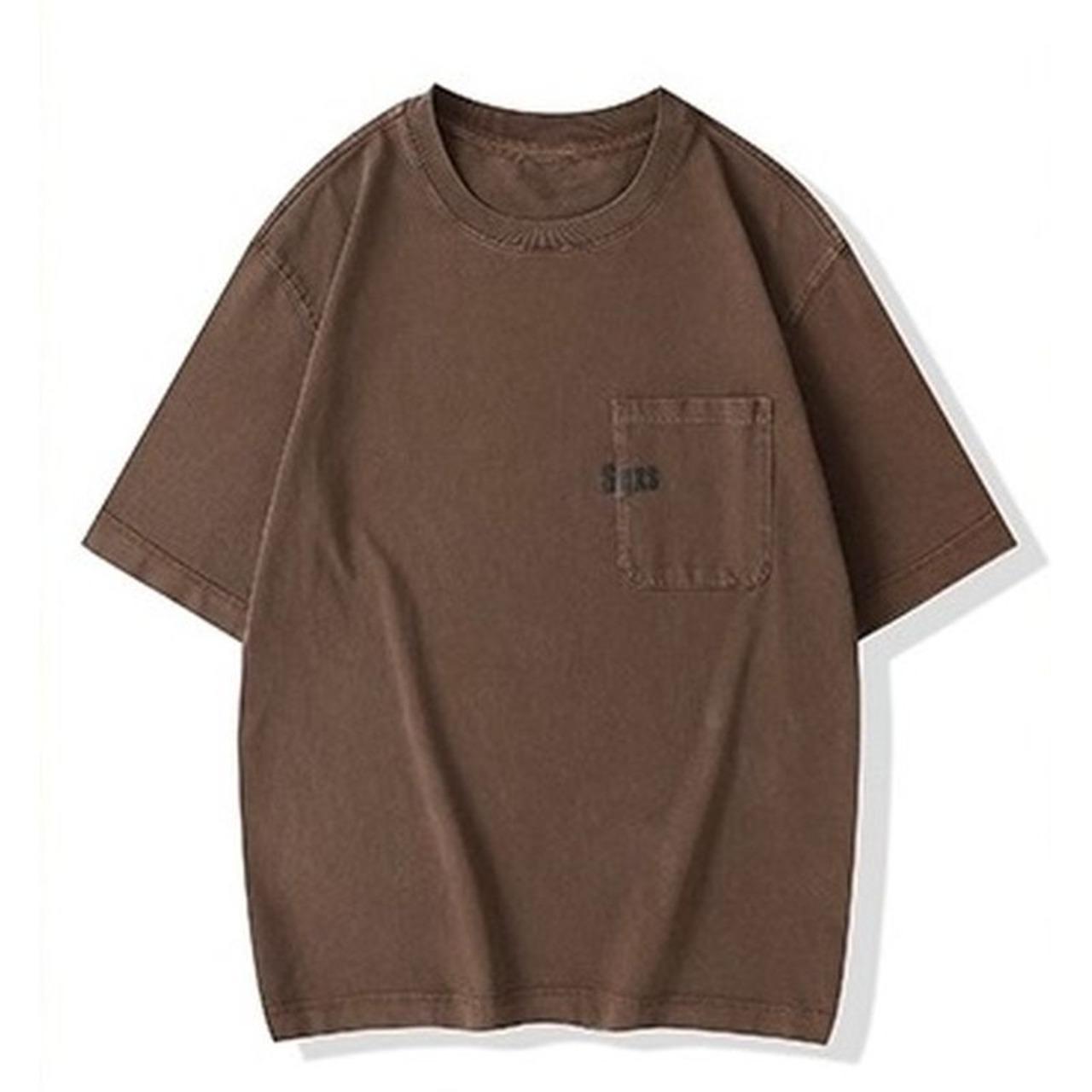 ヴィンテージ加工 ポケット付きTシャツ 10115