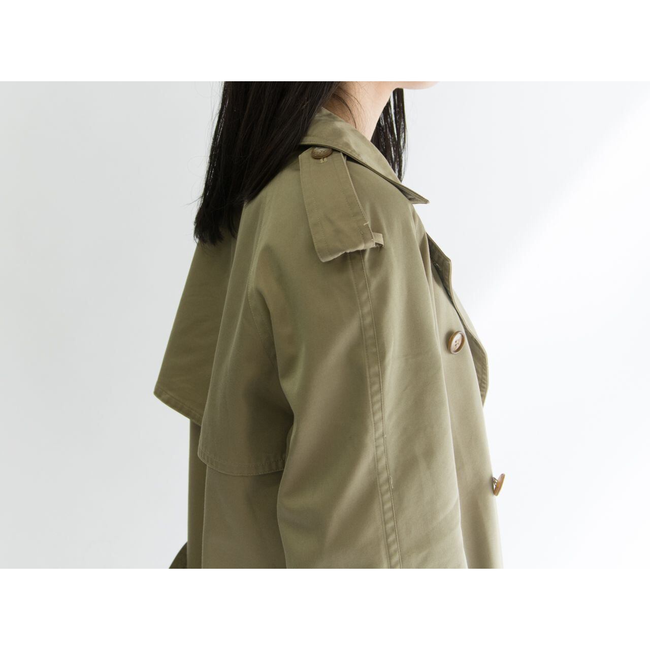 Itokin Vintage】Made in Japan cotton-polyester trench coat ...