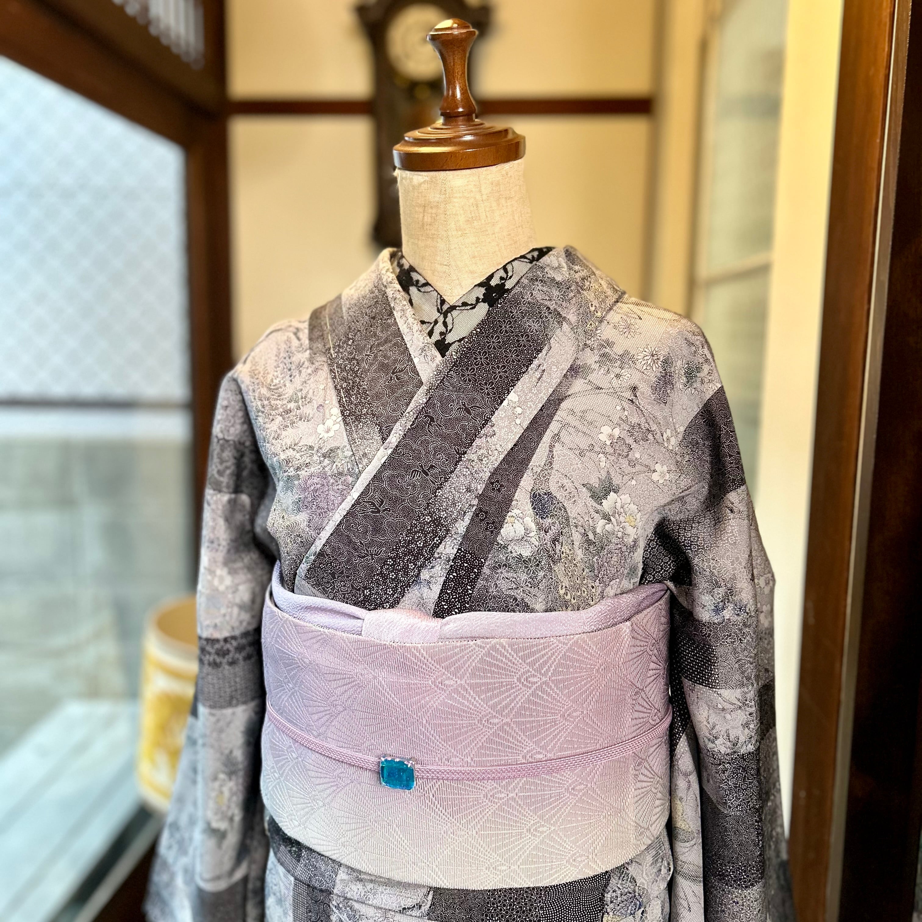 袷の着物(10月〜5月まで着られる裏地付きの着物) | kimono tento