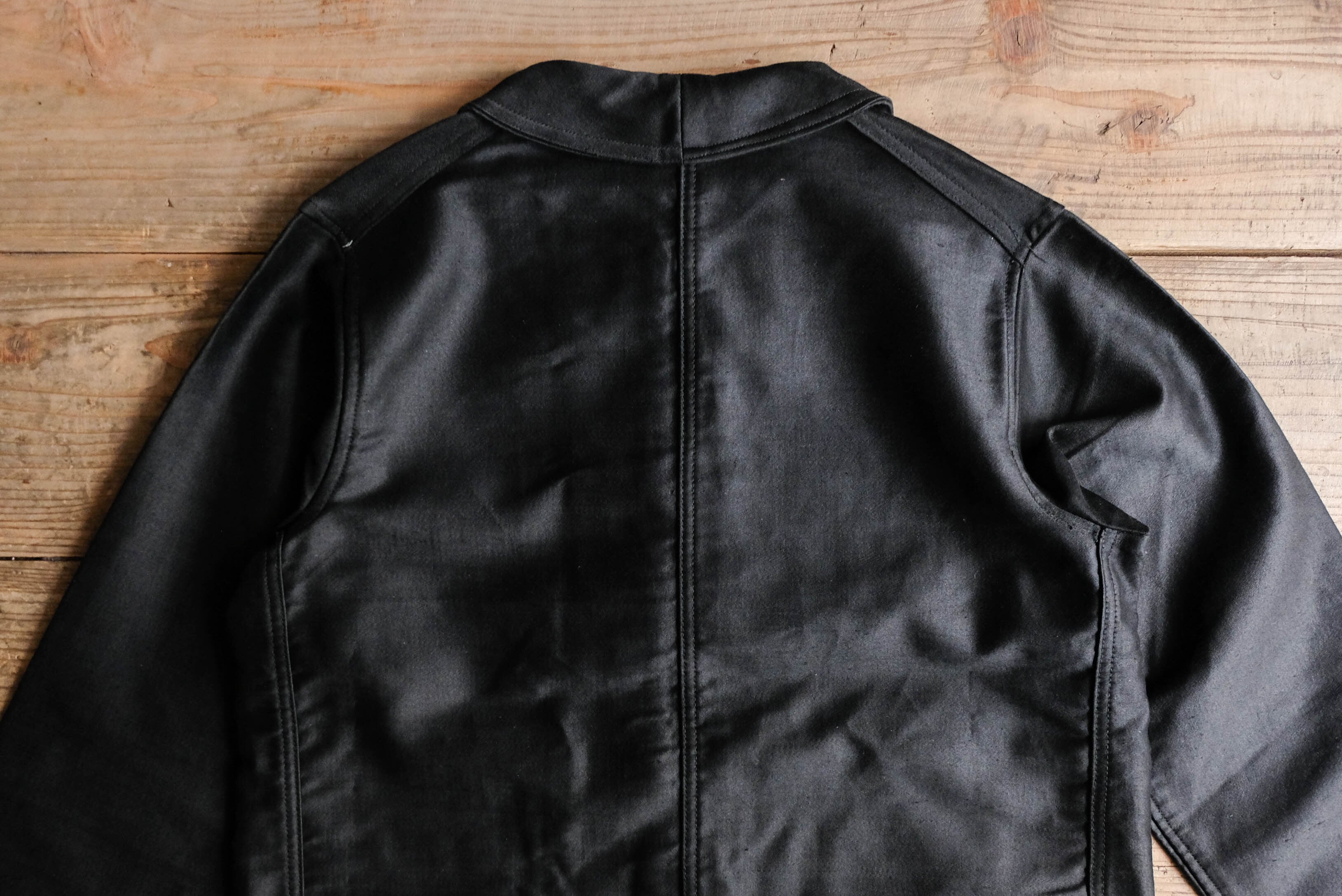1940s フランス ブラックモールスキンジャケット3 | militaria 1940s フランス ブラックモールスキンジャケット3 | militaria