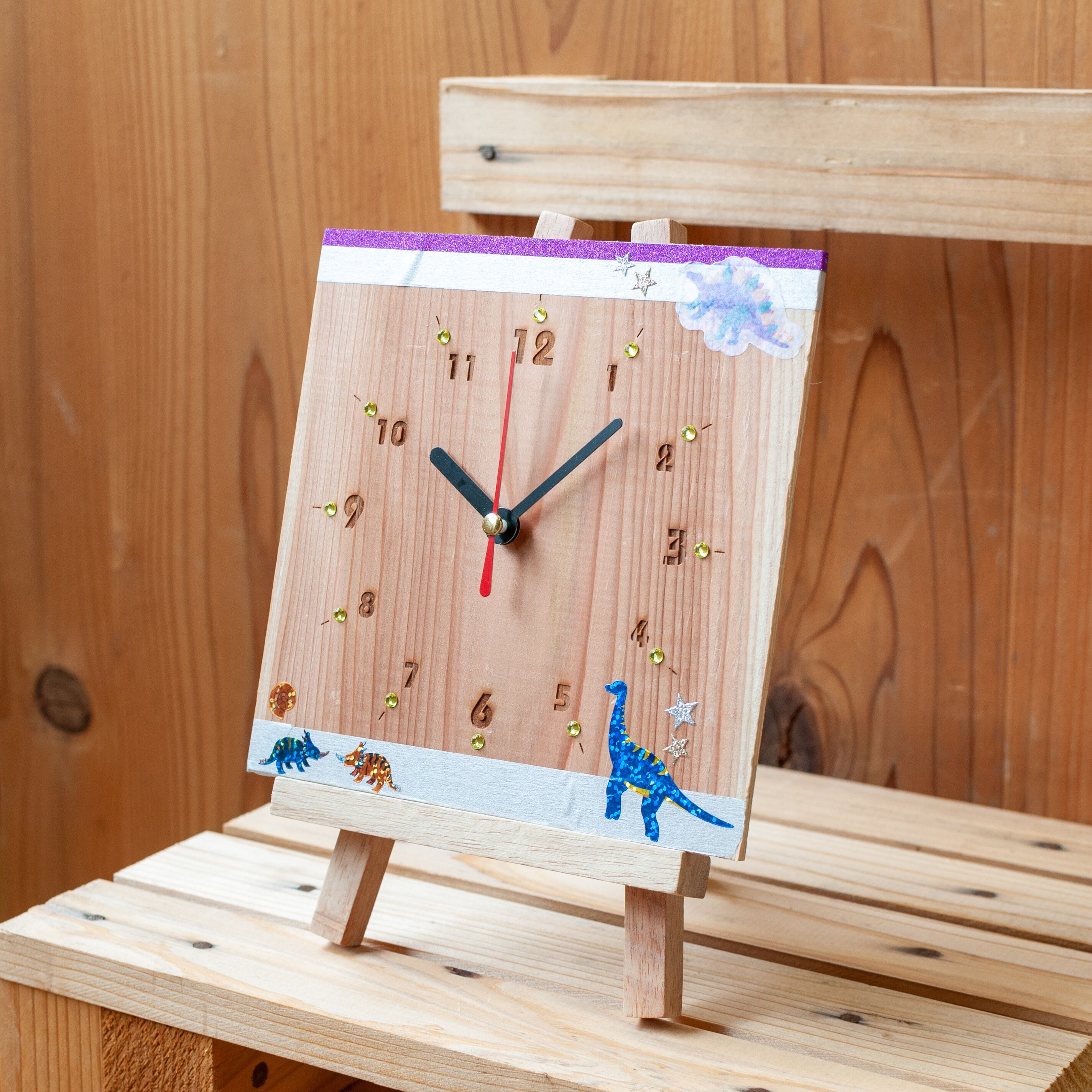 福井県産スギ材の木の時計づくりキット | 水口木材OnlineSHOP