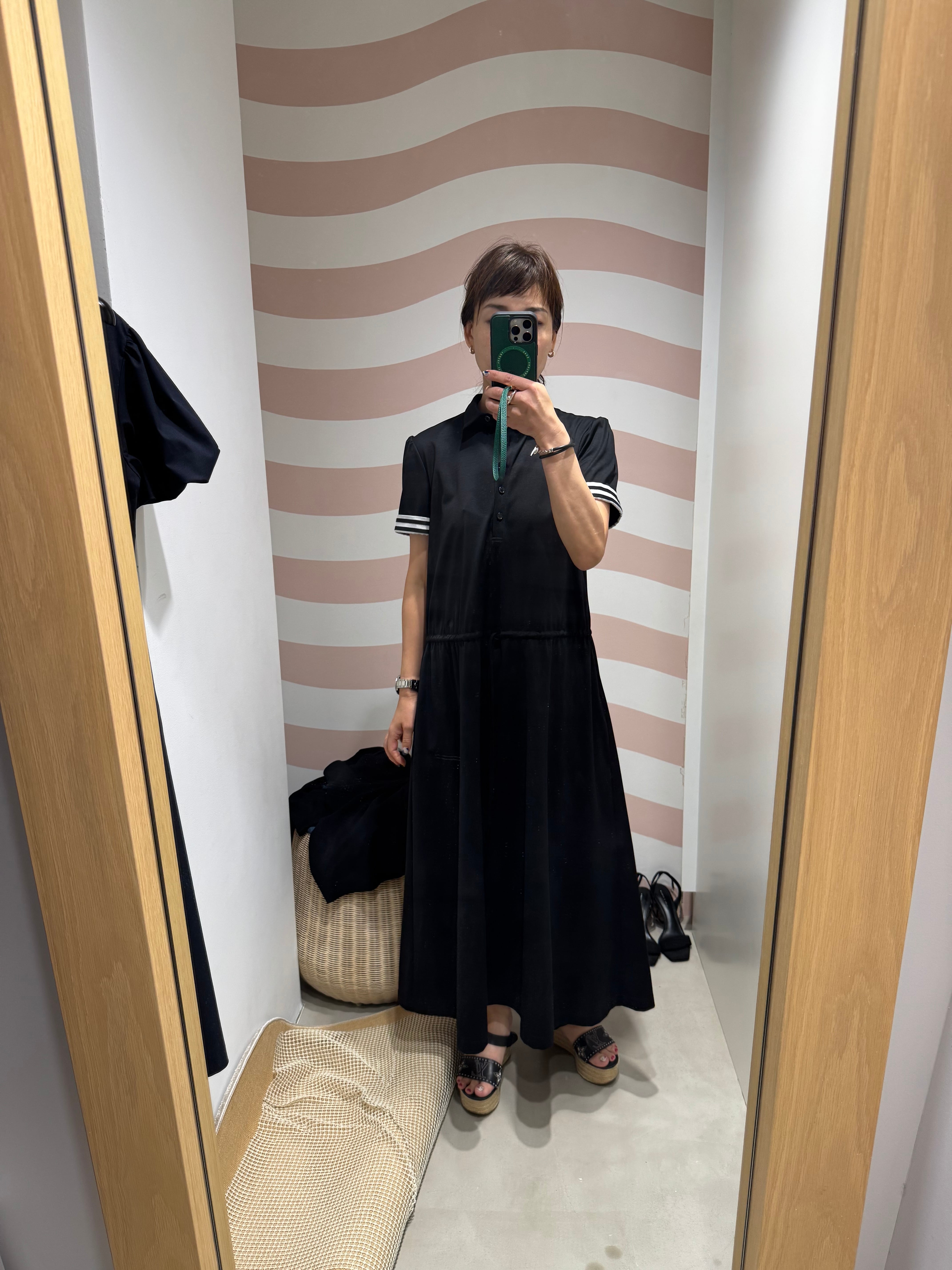 BORDERS at BALCONY POLO TEE DRESS 3色展開 | FLICKA ASHIYA