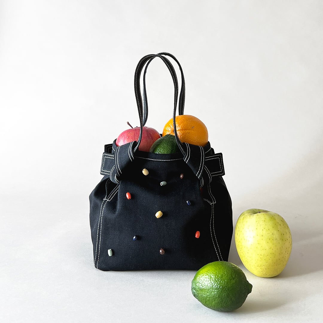 Lauren TOTE petit Wood beads