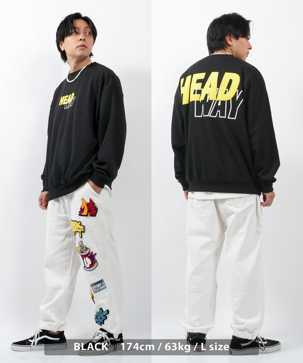 ◆ビッグロゴ 発泡プリント スウェット◆wi-378072