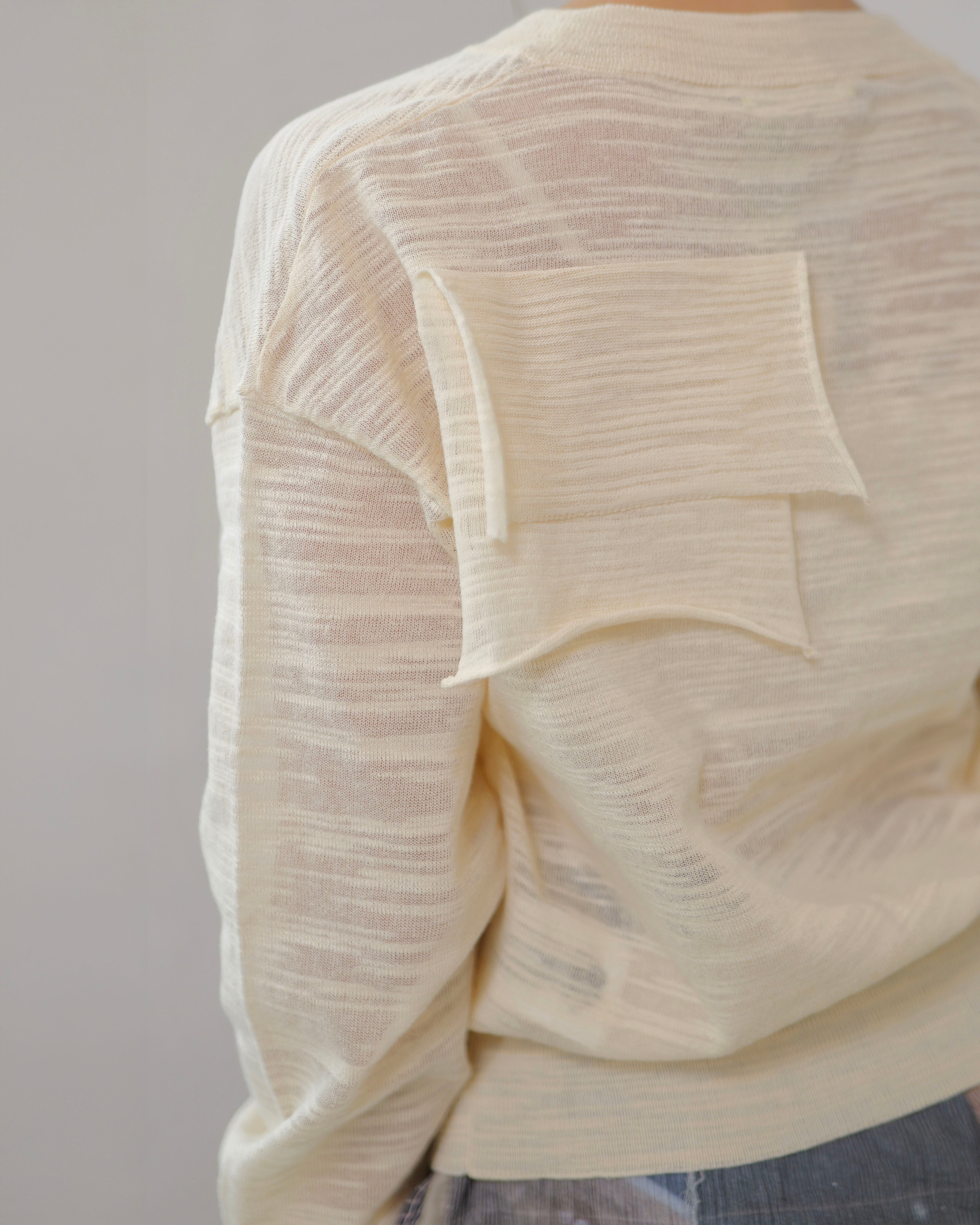 kotohayokozawa コトハヨコザワ T D V-NECK SHEER KNIT Vネックシアーニット KTX6S-KN01 ベージュ F kotohayokozawa コトハヨコザワ T D V-NECK SHEER KNIT Vネックシアー