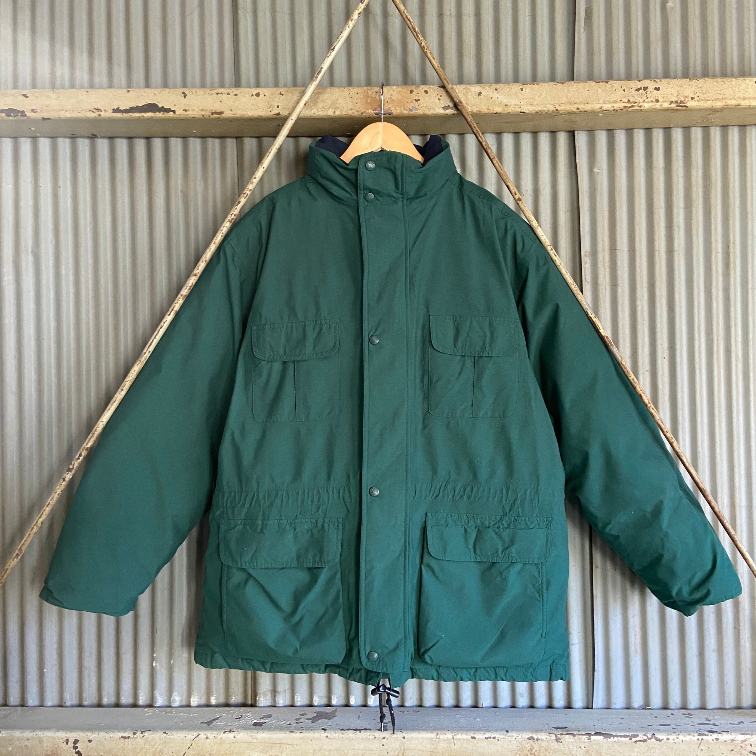 90s 白タグ Eddie Bauer RIDGE LINE ブラックグースダウンジャケット