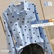 シャツブラウス レディース 長袖 折り襟 水玉柄 前開き オフィス ポケット付き Yシャツ トップス カジュアル 春秋冬 きれいめ おしゃれ