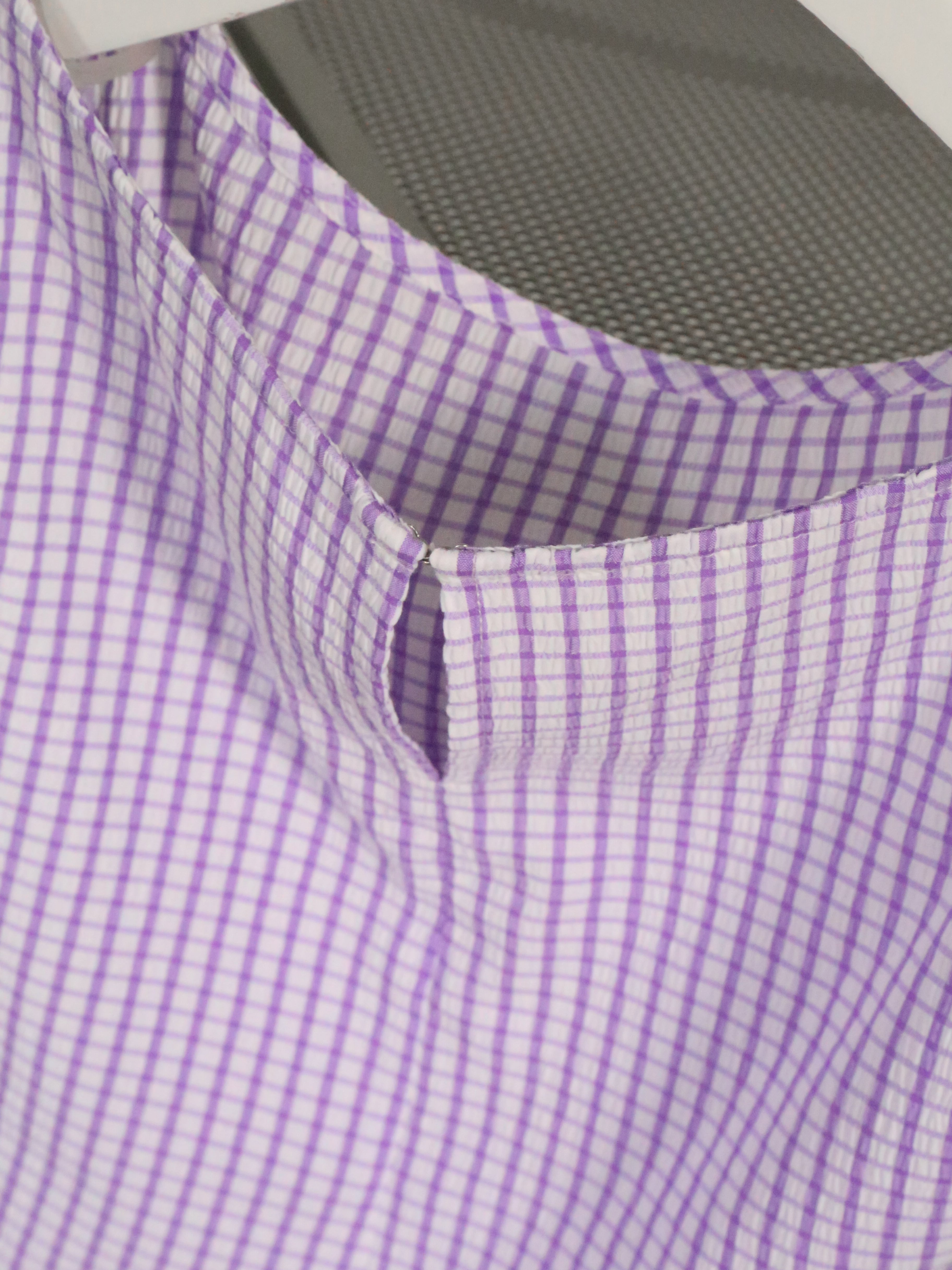 KATRIN TOKYO ボートネックチェックトップスM ピンク boat neck check tops | Katrin TOKYO