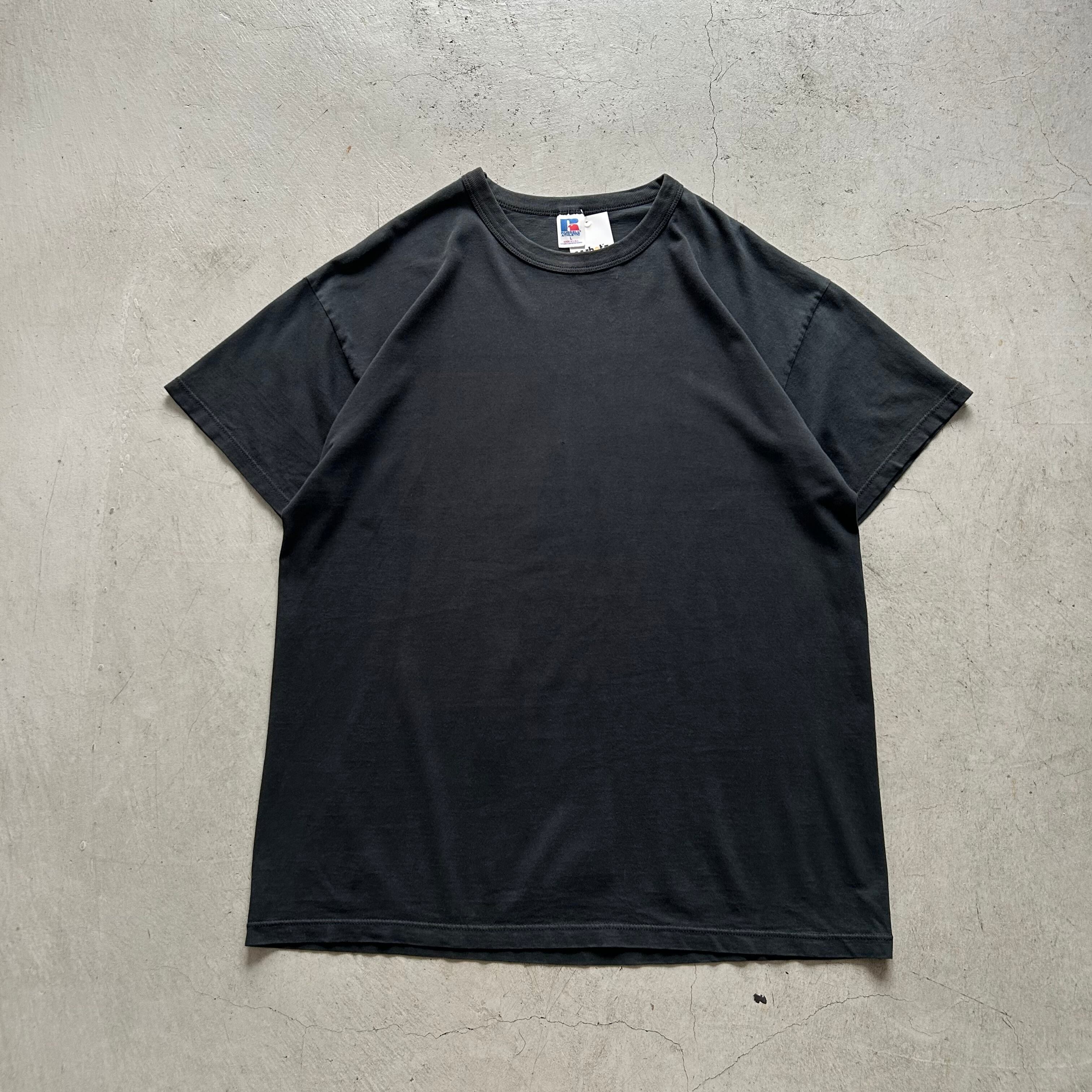 1980s Russell Athletic blank T-shirt "Black"【高円寺店】