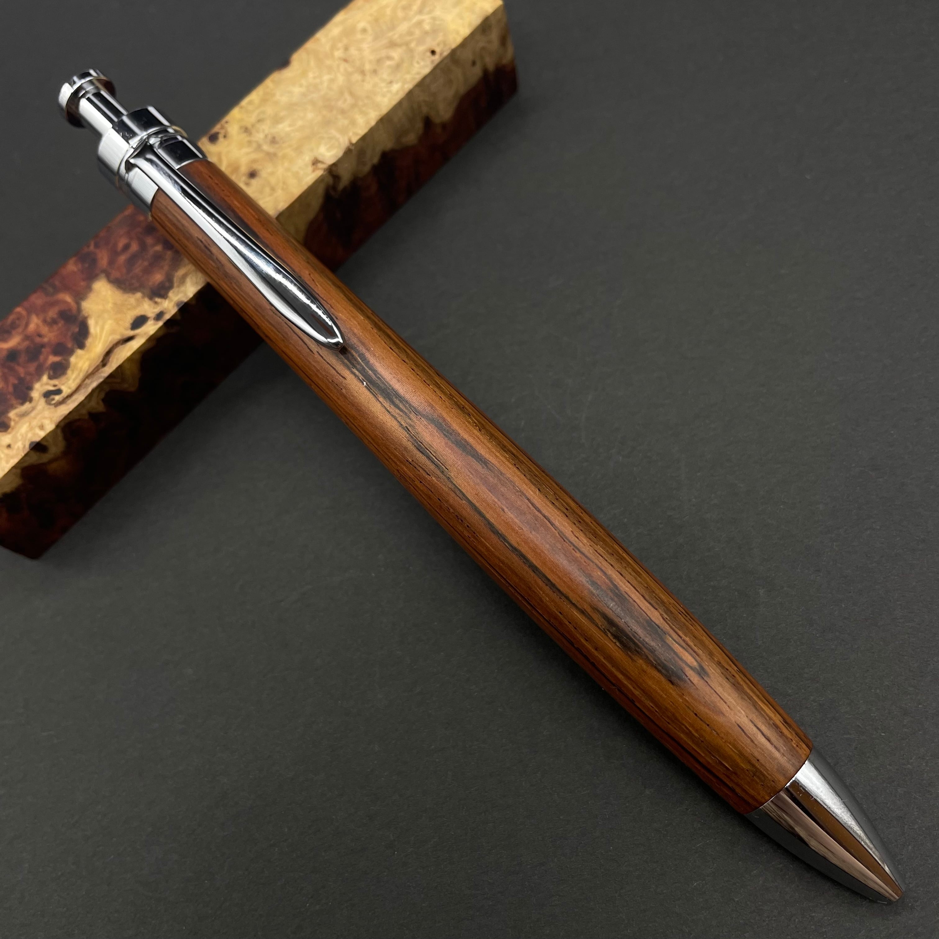 ブラジリアンローズウッド ハカランダ】木軸ペン 三神シャープ1100