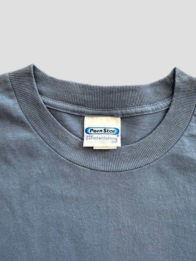 -PORN STAR- Vintage 90s XL Logo Print T-shirt