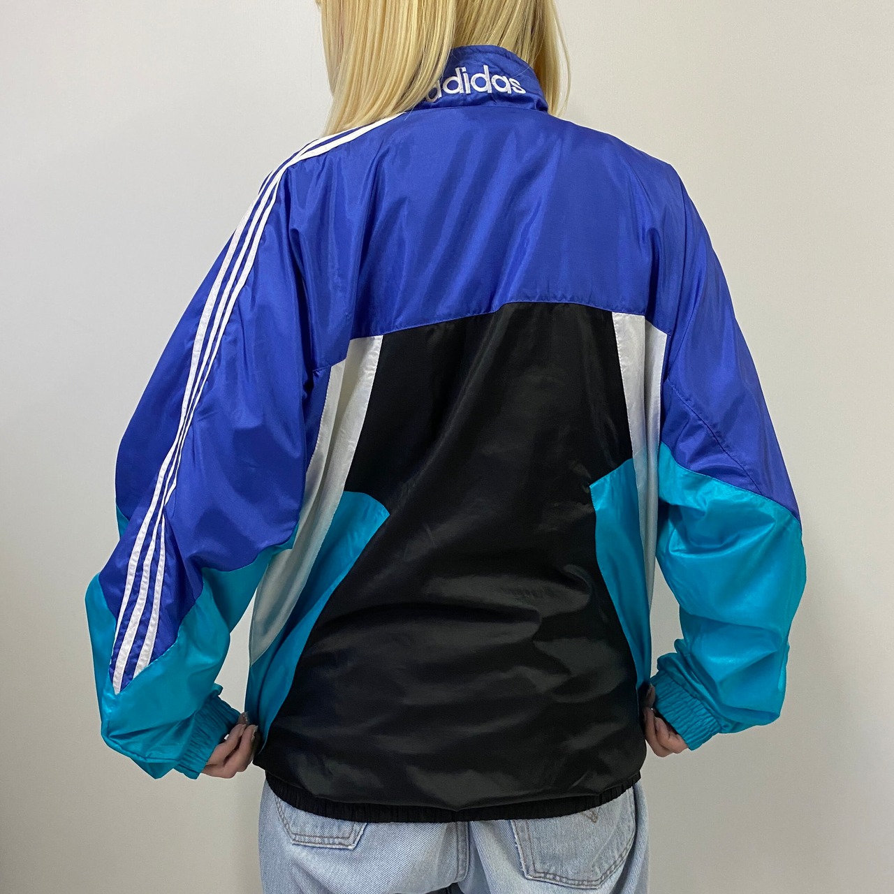 80〜90年代 80s 90s 銀タグ adidas アディダス ナイロンジャケット 