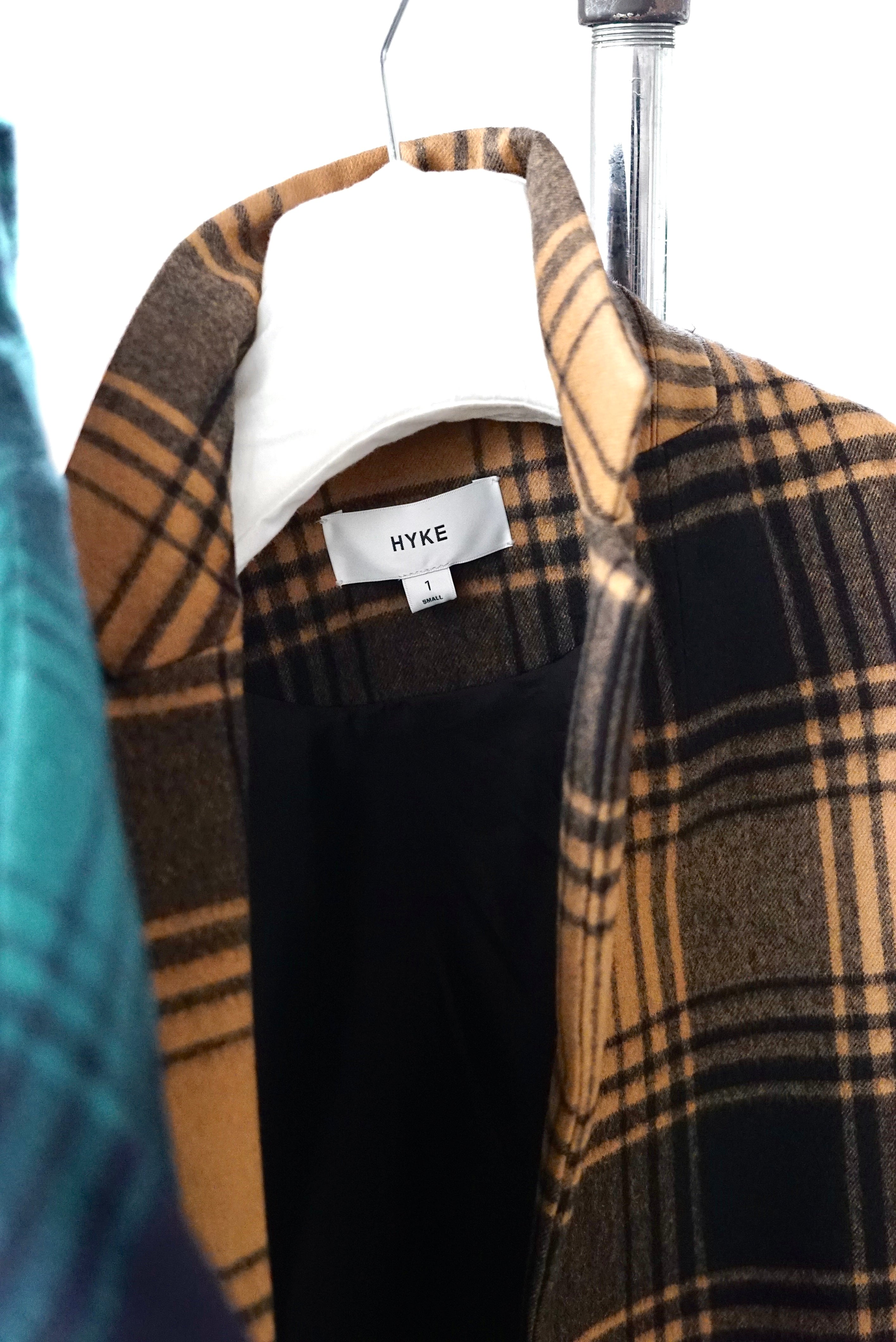 HYKE / PLAID CORT (COYOTE BROWN, GREEN ) | JUQUI Online