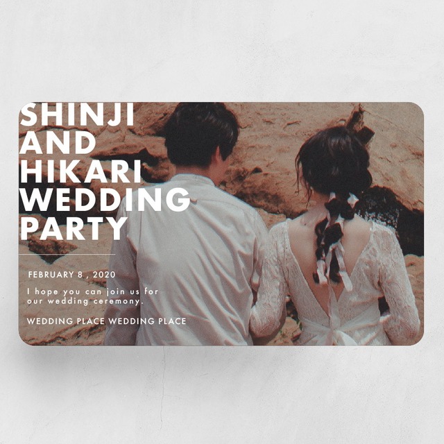 photo ゲストカード cute／【ハガキサイズ・1部＠90円-】