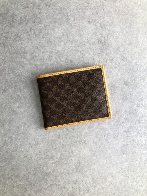 CELINE セリーヌ マカダム 財布 ブラウン PVCレザー 二つ折り vintage ヴィンテージ オールド nkdcjh