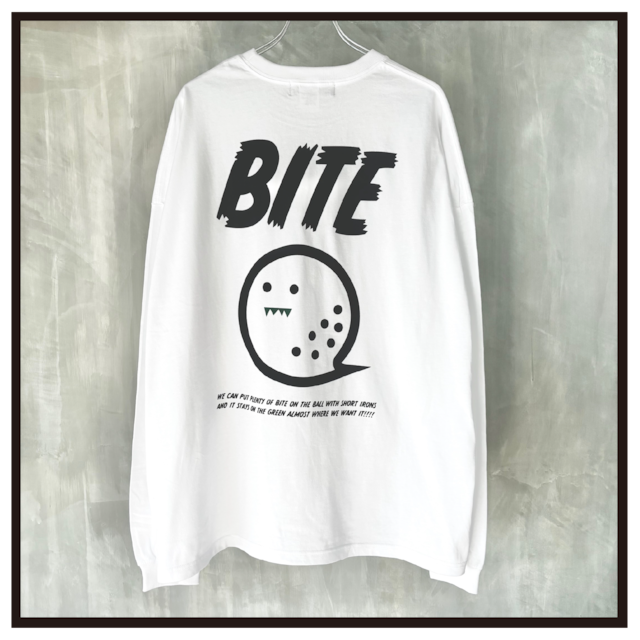 BITE LONG SLEEVE TEE (WHITE)