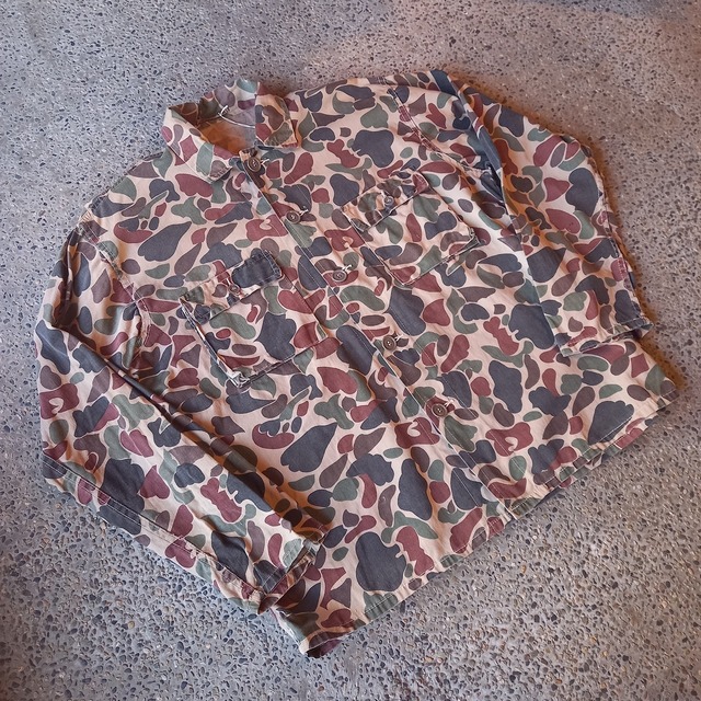 ダックカモ ハンティングシャツジャケット used [203047]