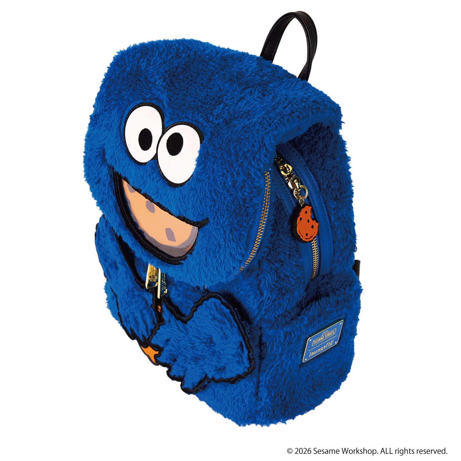 LF SESAME STREET COOKIE MONSTER PLUSH MINI BACKPACK_SESBK0013