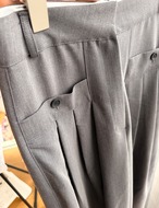 【新作5％OFF・3日間】Pocket Pin-tuck Slacks_2colors