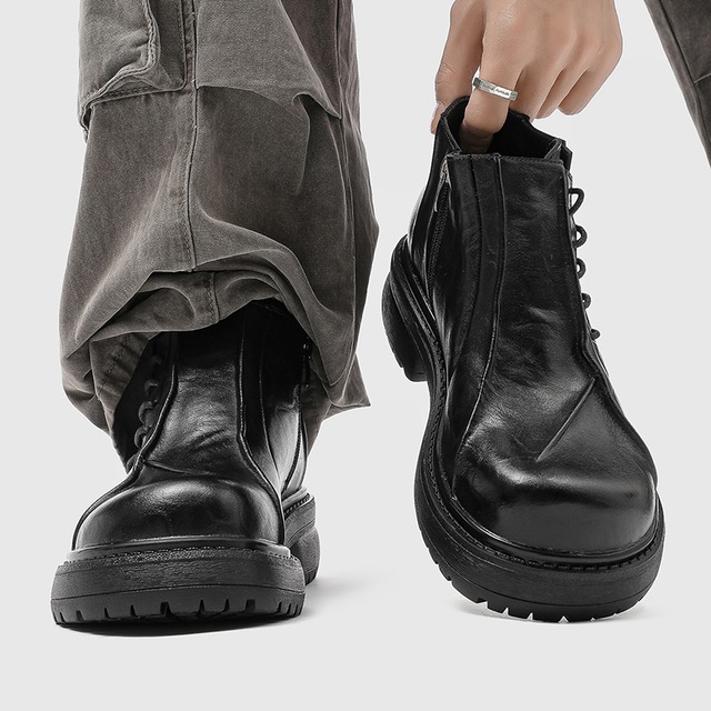 Gravox Platform Leather Shoes