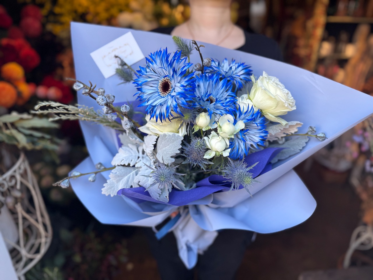 【 オーダーメイド 】季節の生花ブーケ Mサイズ