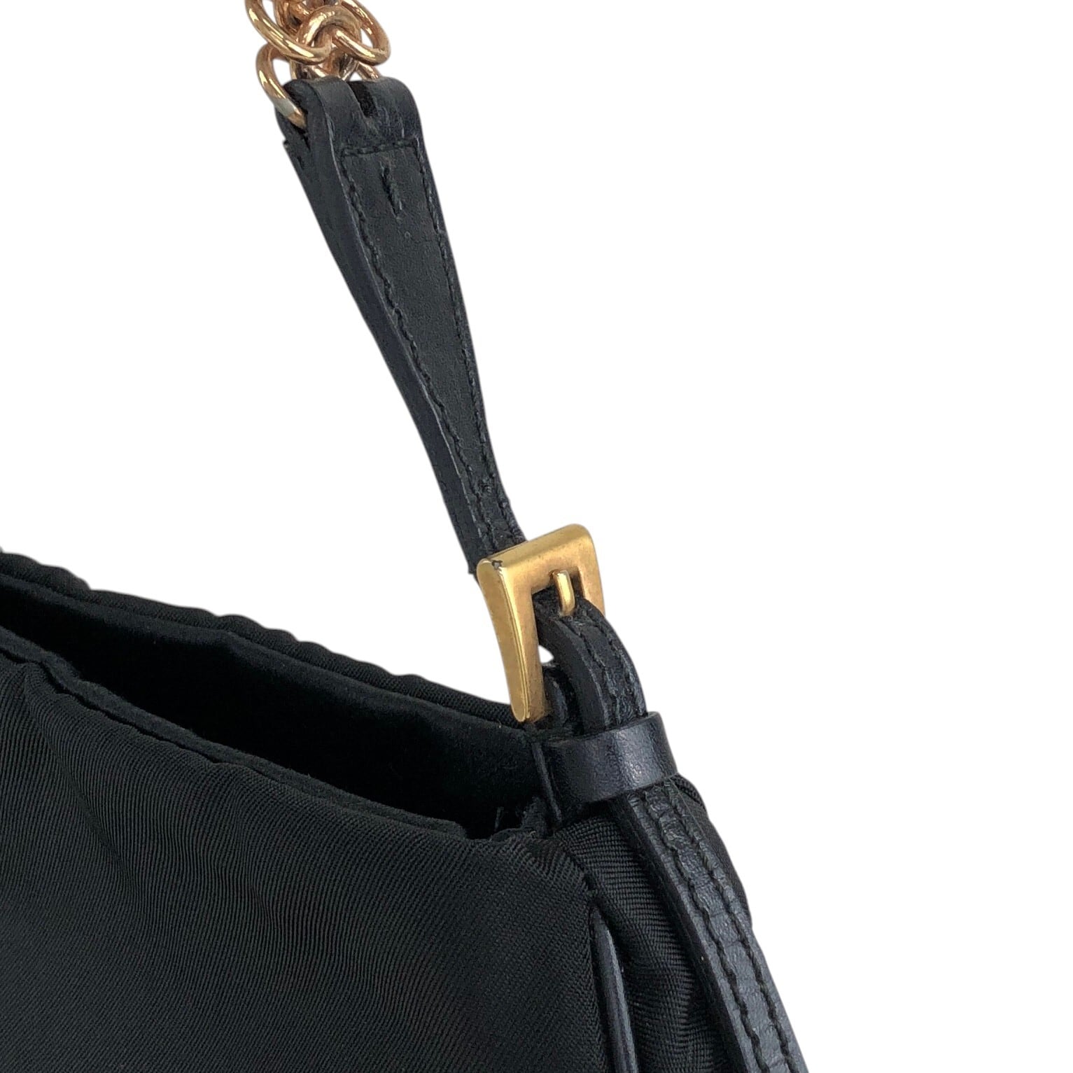 PRADA プラダ ショルダーバッグ ブラック トライアングルロゴ ナイロン