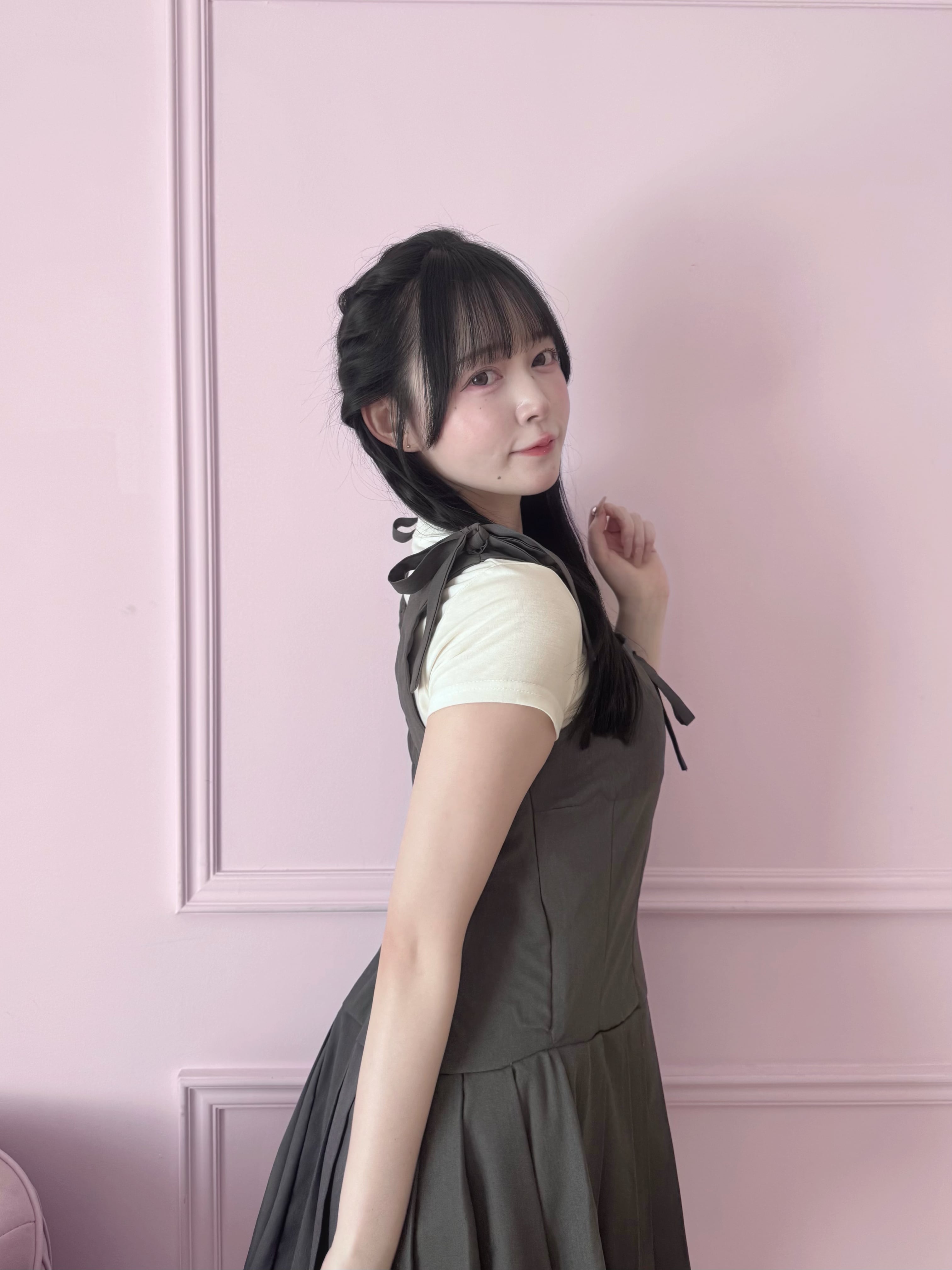 LAST2】ribbon shoulder pleats op | meltie
