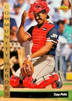 MLBカード 93UPPERDECK Tony Pena #33 RED SOX COMMUNITY HEROES