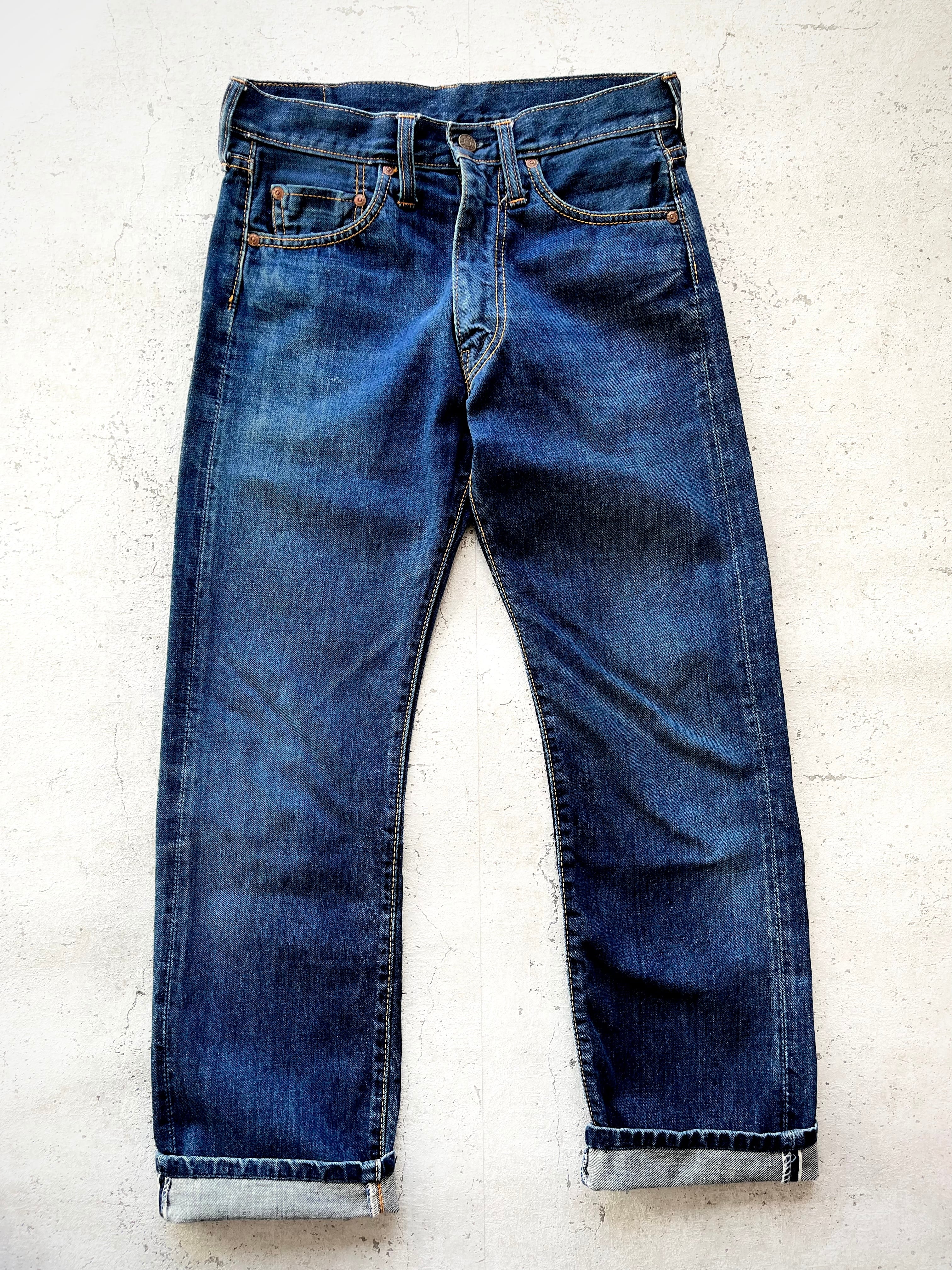 60s-70s BIGSTONE RED-LINE 5PKT INDIGO DENIM STRAIGHT OLD VINTAGE ...