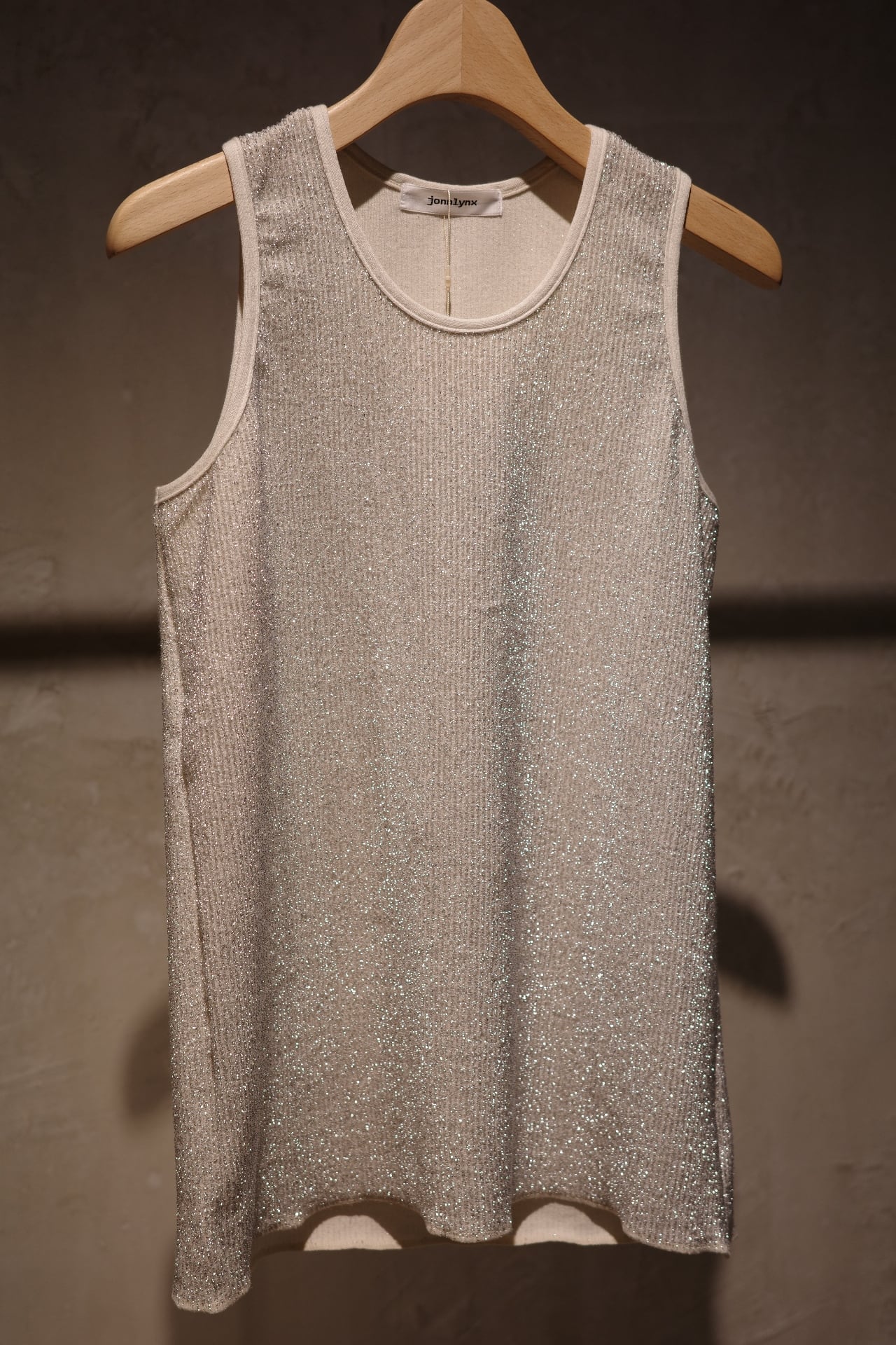 jonnlynx 新品未使用 今季 LAME TANK silver jonnlynx/lame tank | ikasa.