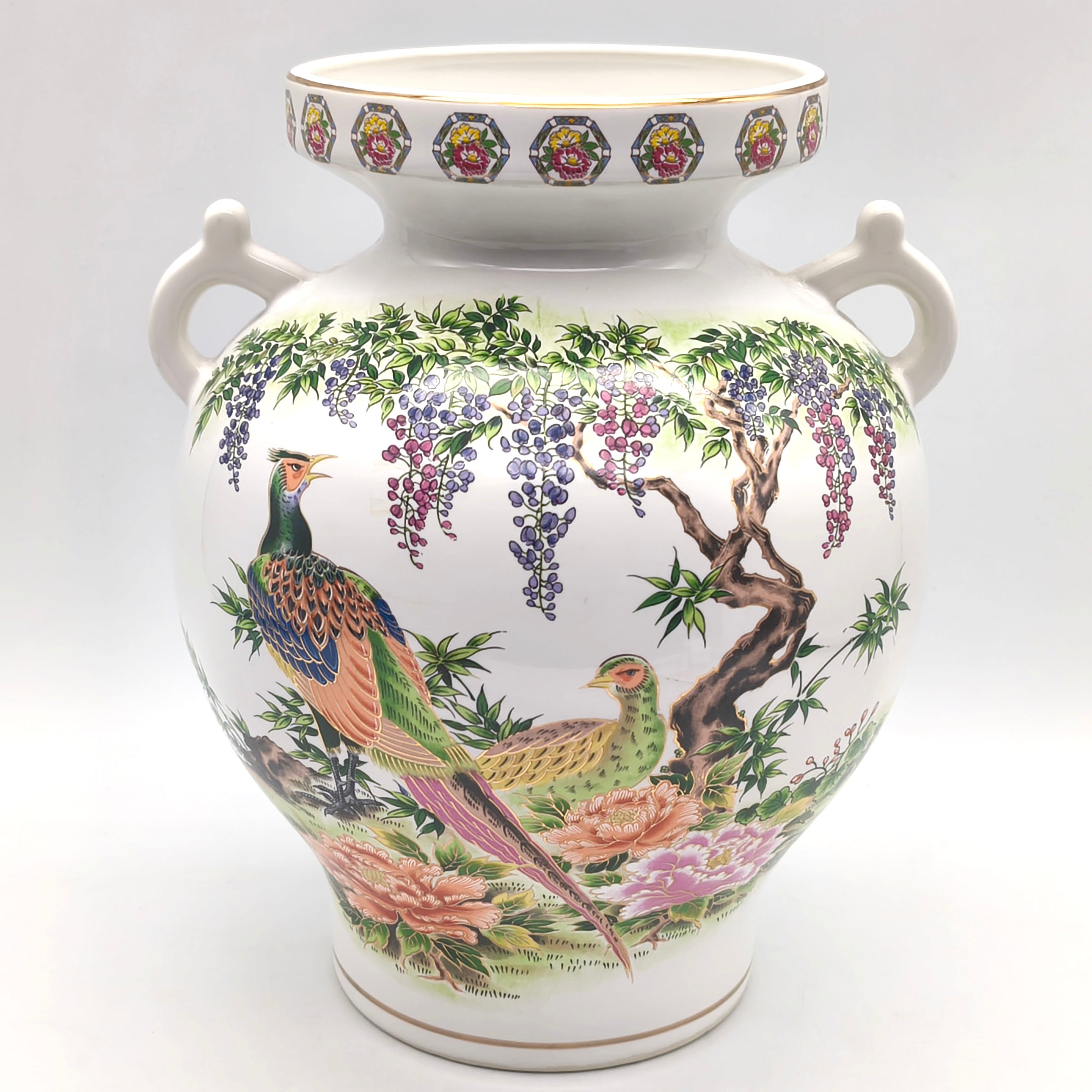 九谷焼・明陶窯・花瓶・花器・花入・フラワーベース・No.260619-38
