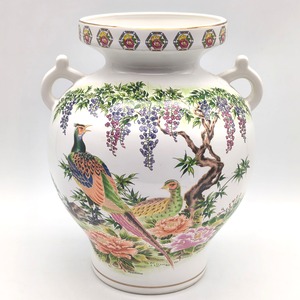 九谷焼・明陶窯・花瓶・花器・花入・フラワーベース・No.260619-38・梱包サイズ80