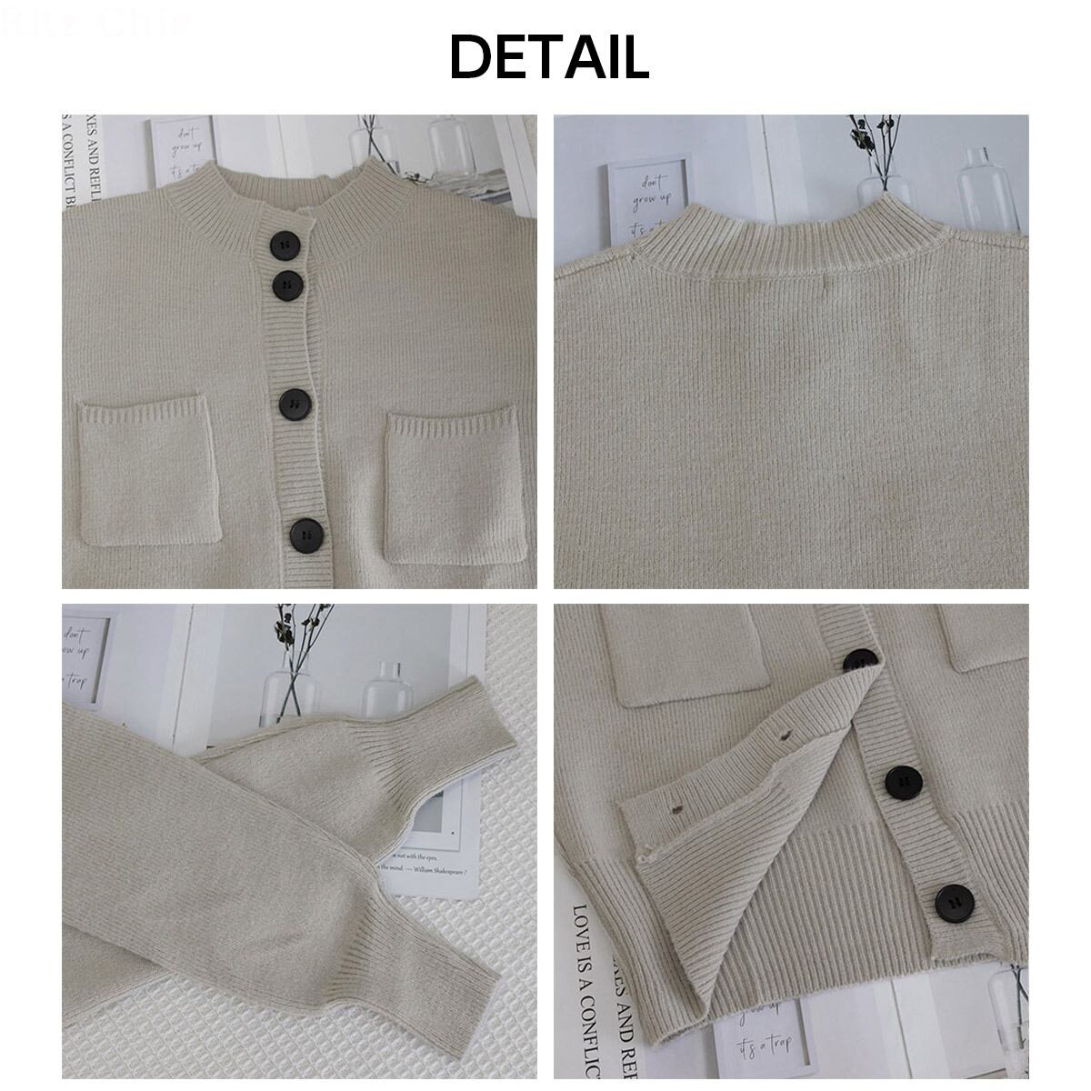 ニット カーディガン ショート丈 レディース 秋冬 韓国 シンプル おしゃれ きれいめ 大人 カジュアル 羽織り ライトアウター トップス ニットカーデ 大人可愛い 大人女子