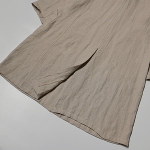 ( NATURAL ) LINEN SHOP COAT