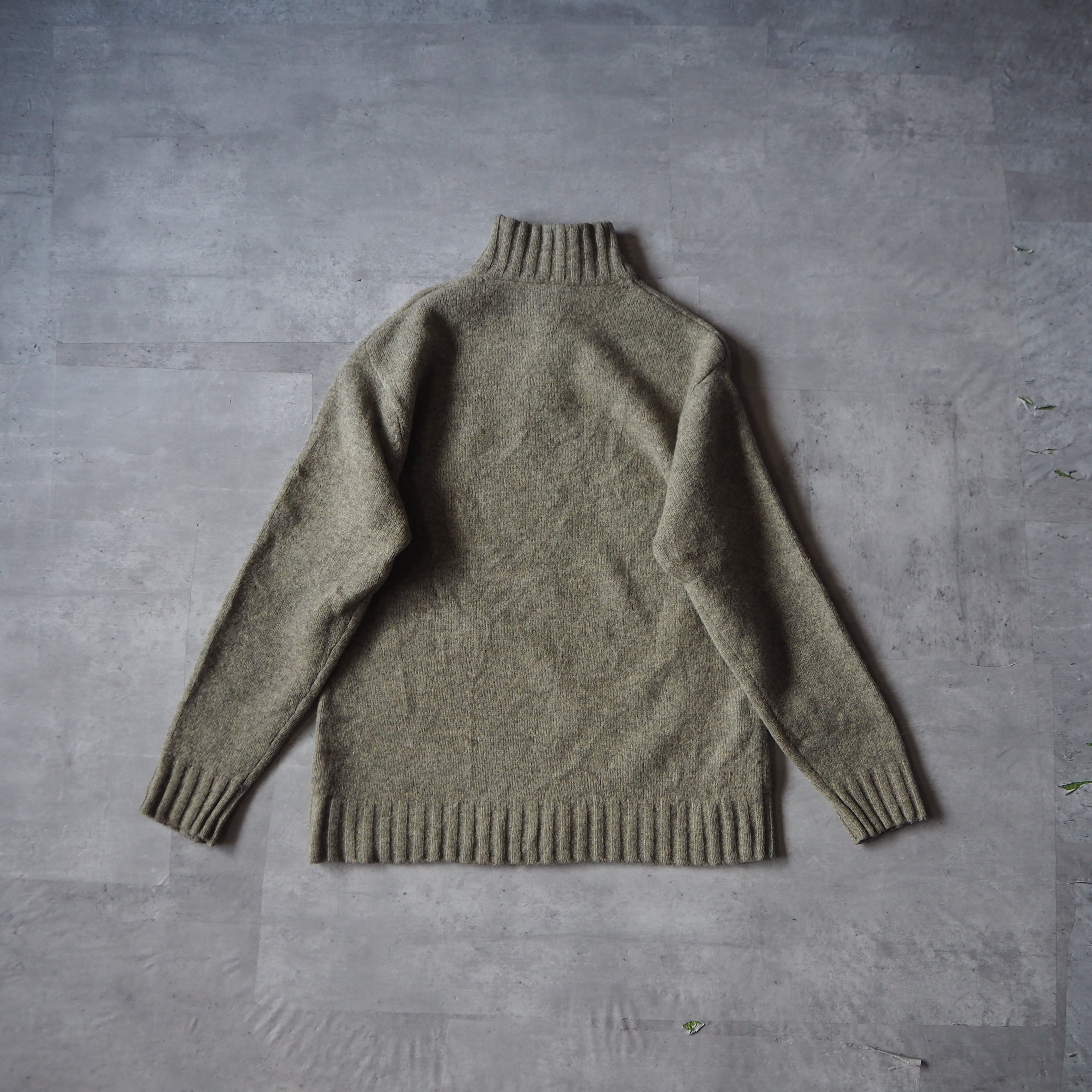 00s “GAP” high neck half zip wool knit 00年代 ギャップ ハーフ ...