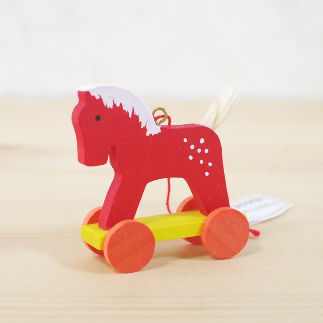 ウルブリヒト　オーナメント　赤い木馬車