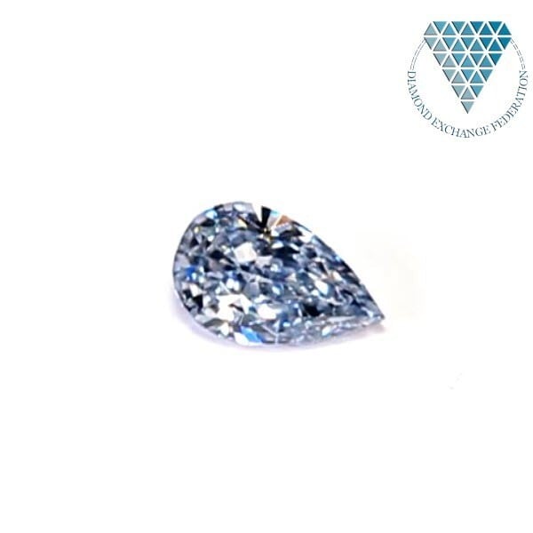 0.14 ct FANCY INTENSE BLUE ±VS1 PEAR GIA 天然 ブルー ダイヤモンド ペアシェイプ ルース | DIAMOND  EXCHANGE FEDERATION