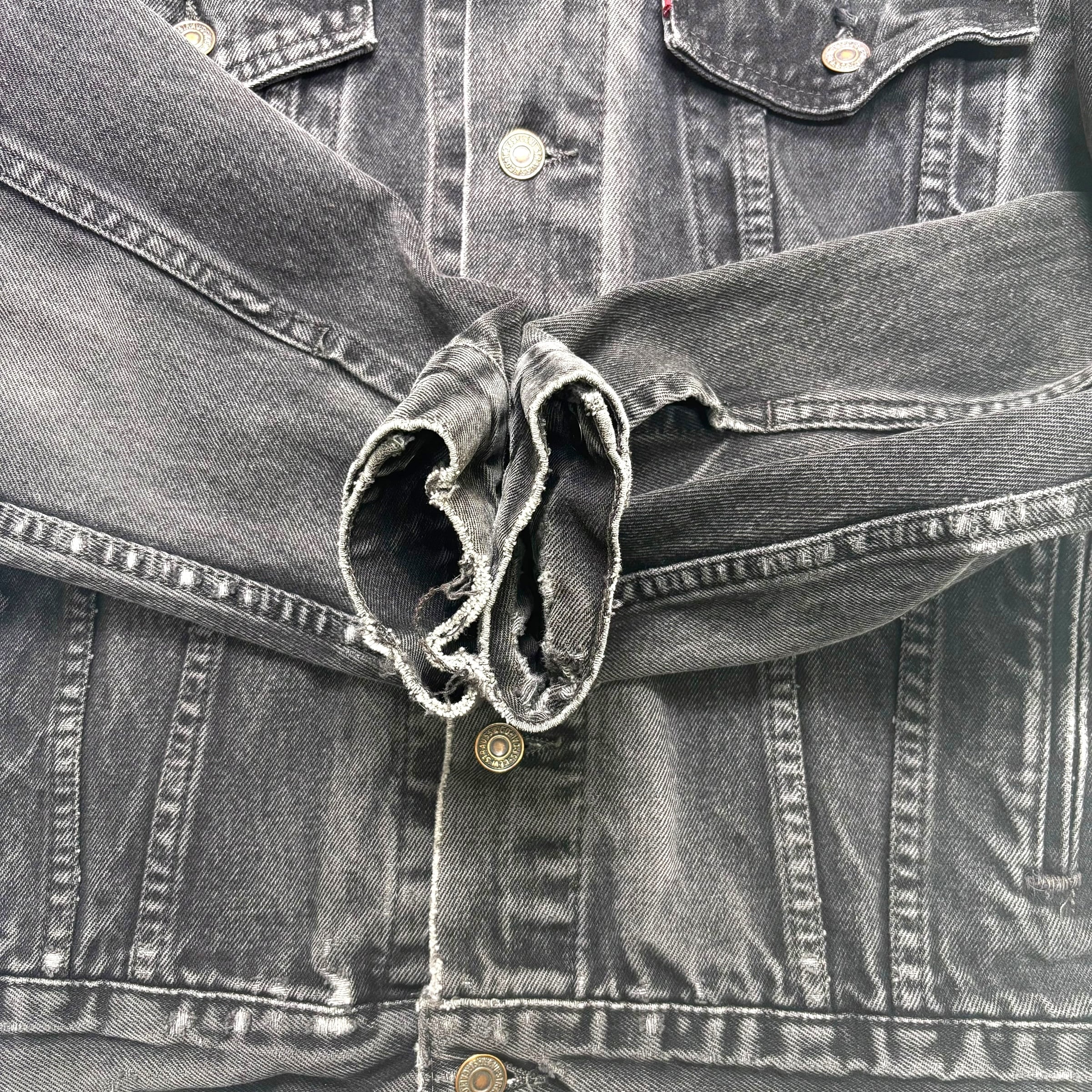 90s Levi's 70507 Black Denim Jacket Made in USA 【M】 90年代
