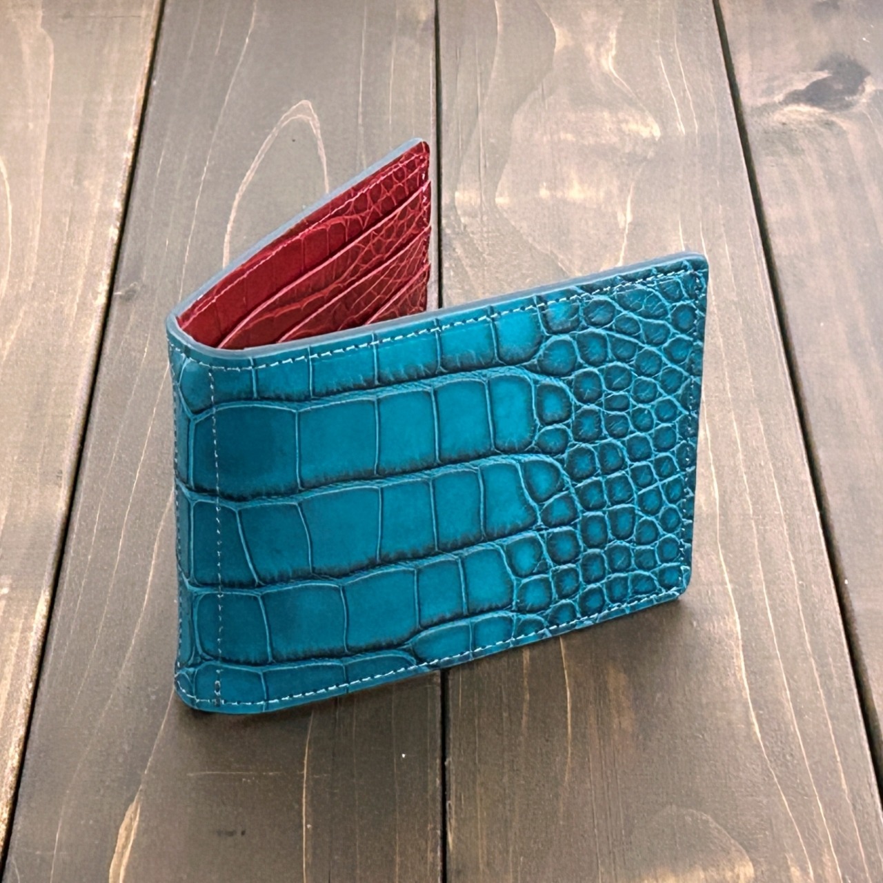 アリゲーター 無双 マネークリップ ディープブルー