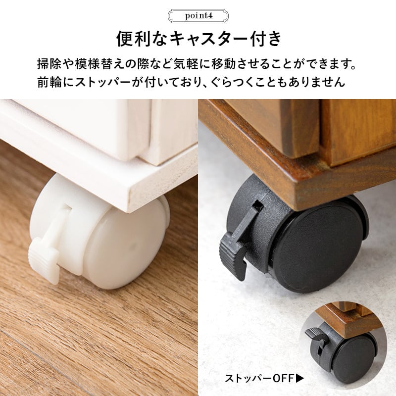 【組立式】キャスター付き書類チェスト 5段 B4サイズ収納可能 アンティーク 木目調 インテリア 3色展開 幅33cm