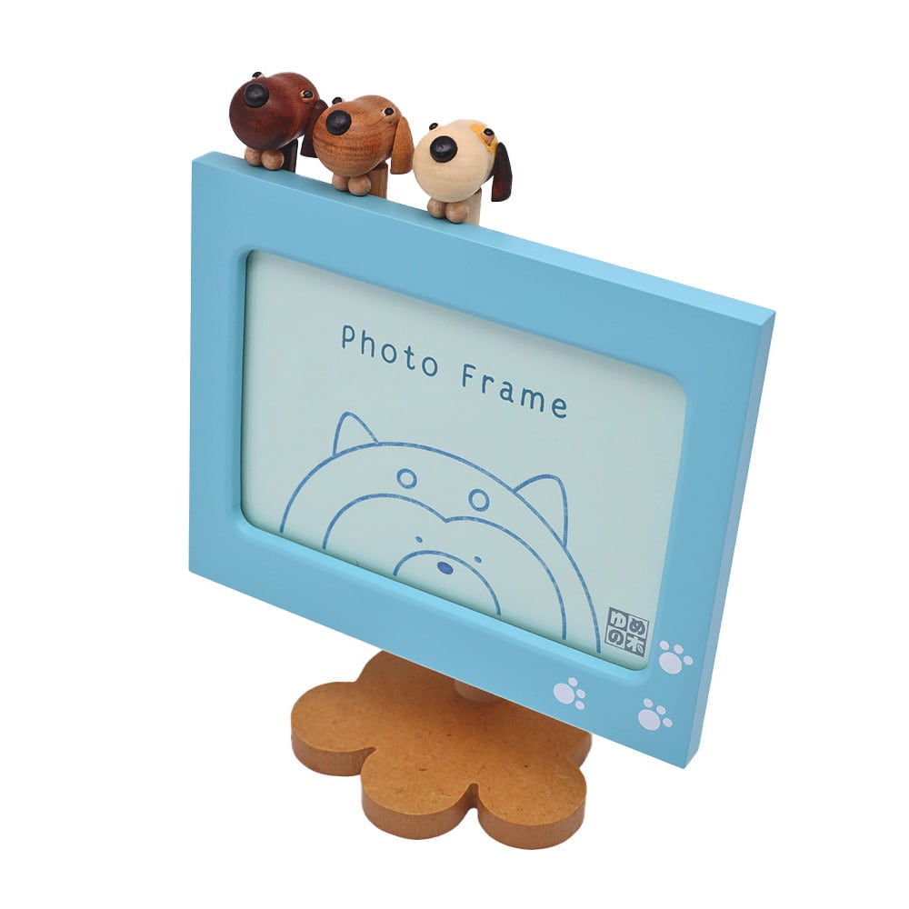 アクションフォトフレーム 犬（18弁） | オルゴールショップ「ゆめの木」