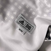 adidas GOLF アディダス ゴルフ ギンガムチェック クロップド丈 パンツ M/ホワイト×ブラック