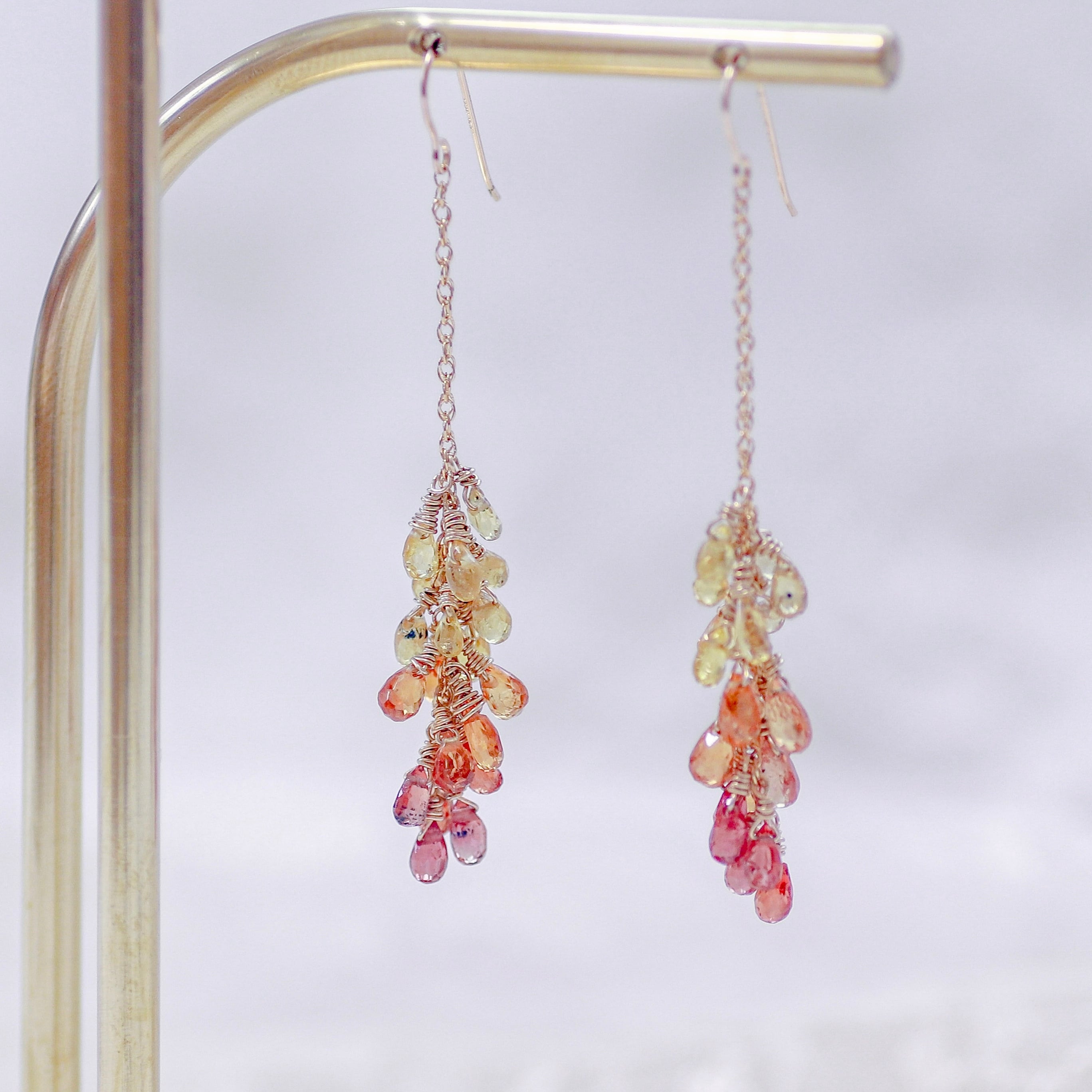 タンザナイト3連ピアス | Mahina Kuru