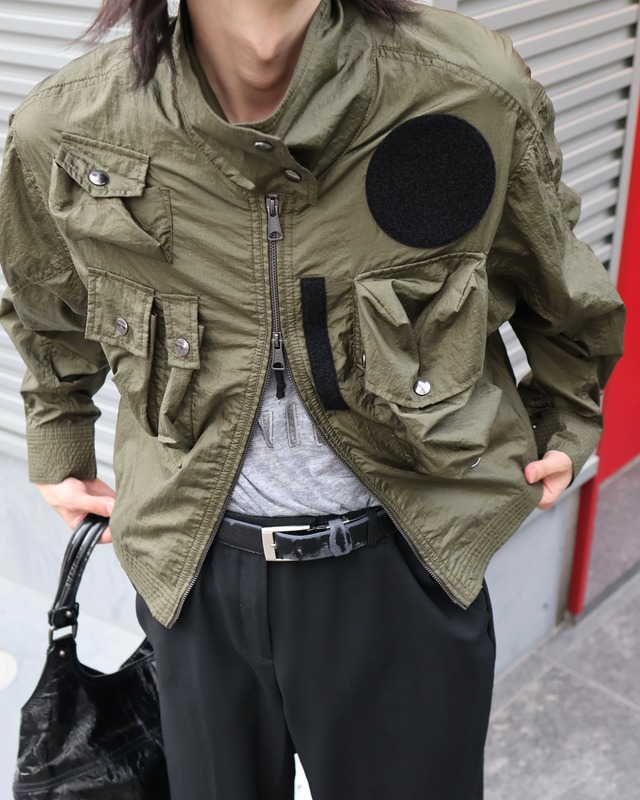 DIESEL double-zip gimmick ma-1