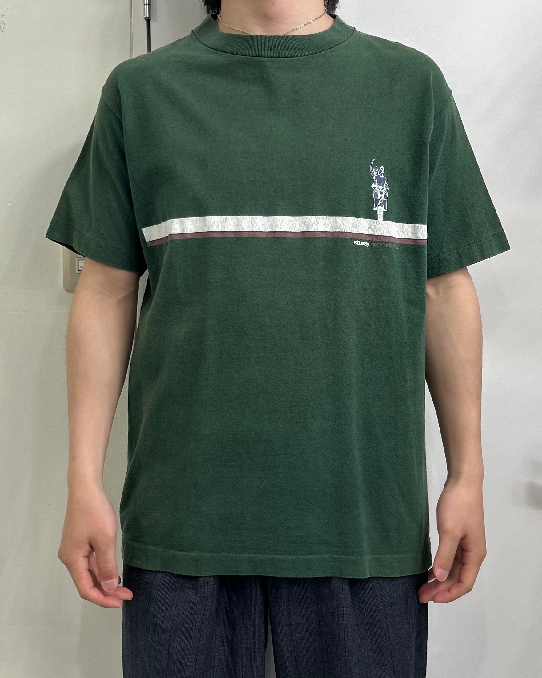90's old stussy Vespa Design Tee “白タグ” 【Roots店】 | curb