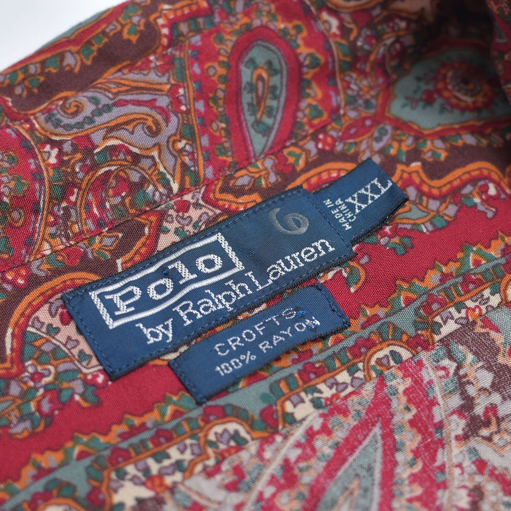 90s POLO by Ralph Lauren ラルフローレン CROFTS ペイズリー柄 90s POLO by Ralph Lauren ラルフローレン CROFTS ペイズリー柄